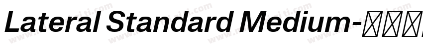 Lateral Standard Medium字体转换